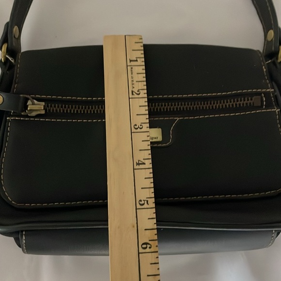 Etienne Aigner Mini Bag Shoulder Black Canvas - Picture 9 of 10